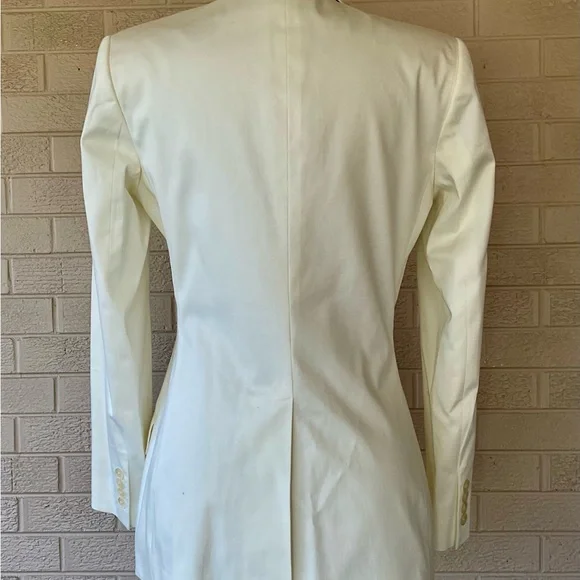 LAUREN Ralph Lauren Blazer Winter White Fully Lined Size 8 Excellent Condition! - Picture 5 of 8